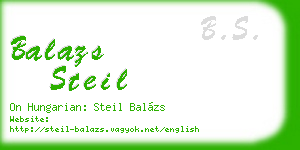balazs steil business card